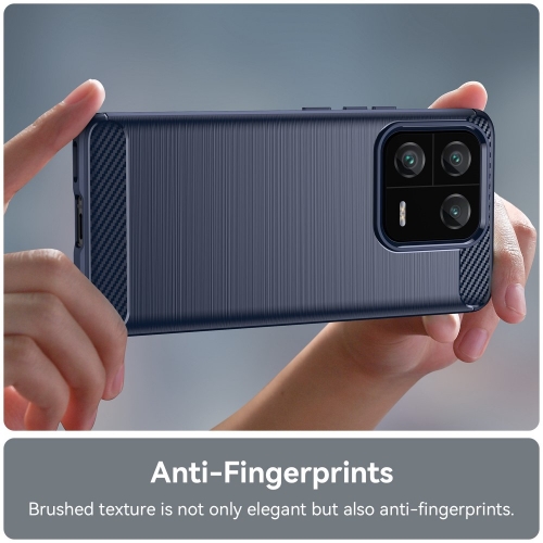 Силиконов Калъф Carbon за Xiaomi 13 Pro, син