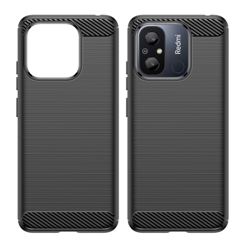 Силиконов Калъф Carbon за Xiaomi Redmi 12C, черен