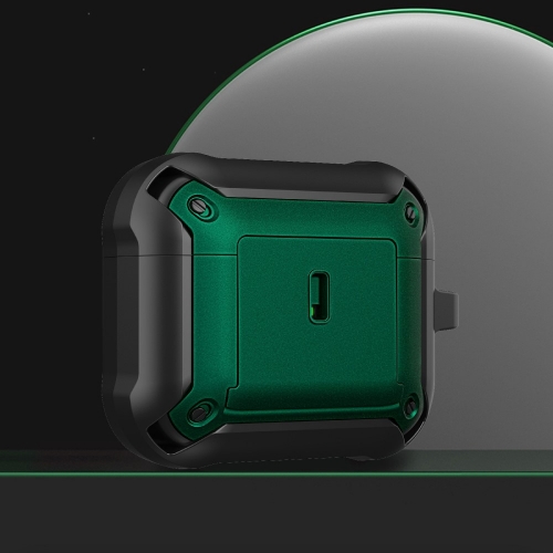 Удароустойчив калъф за слушалки AirPods 3, зелен