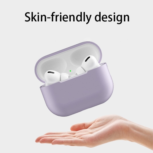 Силиконов Калъф за Airpods Pro 2 с връзка, светло лилав