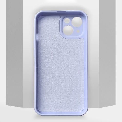 Силиконов калъф Card Slot за IPhone 13, светло лилав