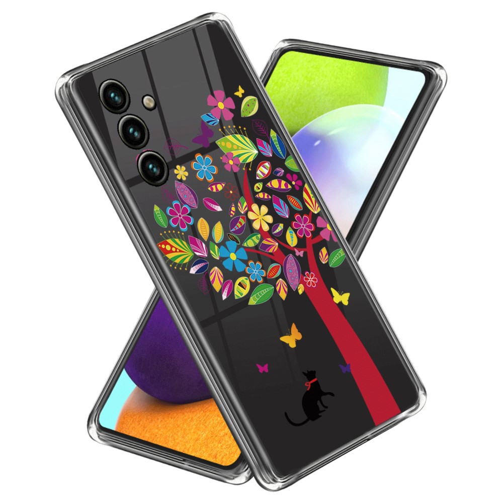 Силиконов калъф за Samsung Galaxy A34 5G, Котка и дърво