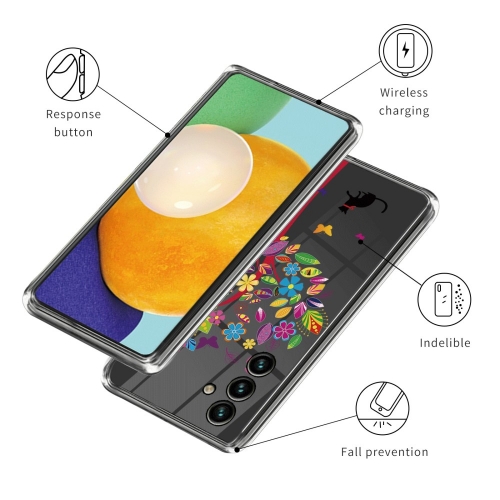Силиконов калъф за Samsung Galaxy A34 5G, Котка и дърво