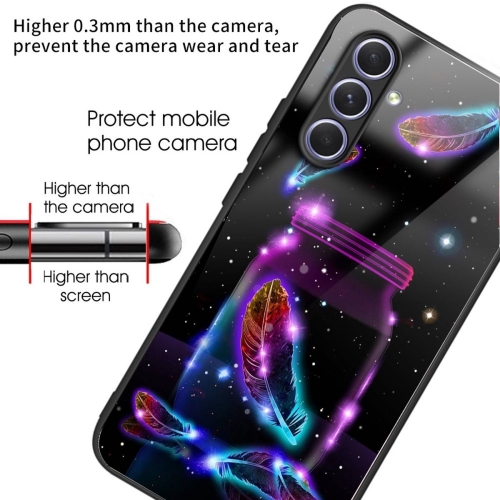 Стъклен калъф Glass за Samsung Galaxy A34 5G, перо