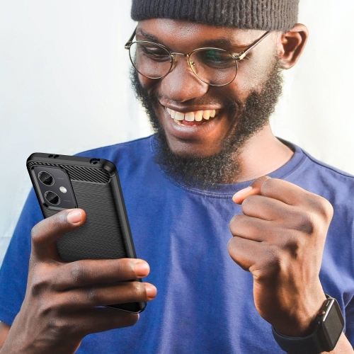 Силиконов Калъф Carbon за Xiaomi Redmi Note 12 5G, черен
