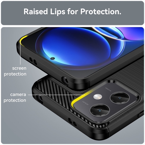 Силиконов Калъф Carbon за Xiaomi Redmi Note 12 5G, черен