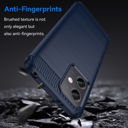 Силиконов Калъф Carbon за Xiaomi Redmi Note 12 5G, син