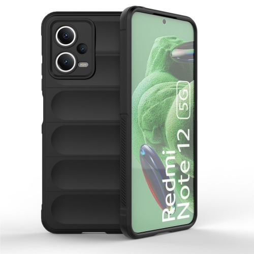 Силиконов калъф Wear-resistant за Xiaomi Redmi Note 12 5G, черен