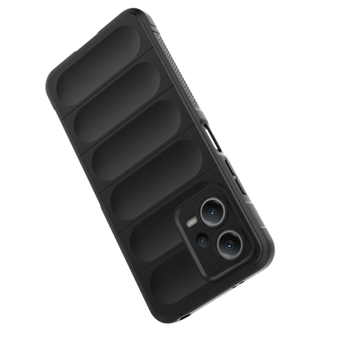 Силиконов калъф Wear-resistant за Xiaomi Redmi Note 12 5G, черен