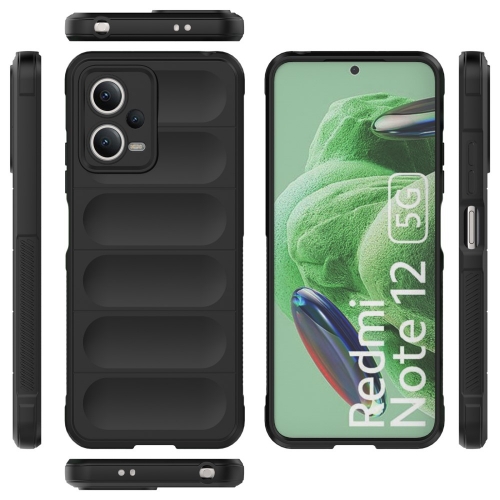 Силиконов калъф Wear-resistant за Xiaomi Redmi Note 12 5G, черен