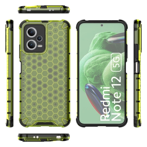 Удароустойчив калъф Shock Absorber за Xiaomi Redmi Note 12 5G, зелен