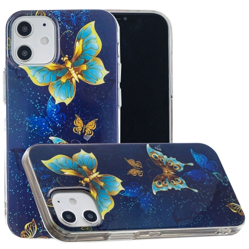 Силиконов калъф IPhone 12 / 12 Pro, светеща пеперуда