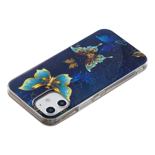 Силиконов калъф IPhone 12 / 12 Pro, светеща пеперуда