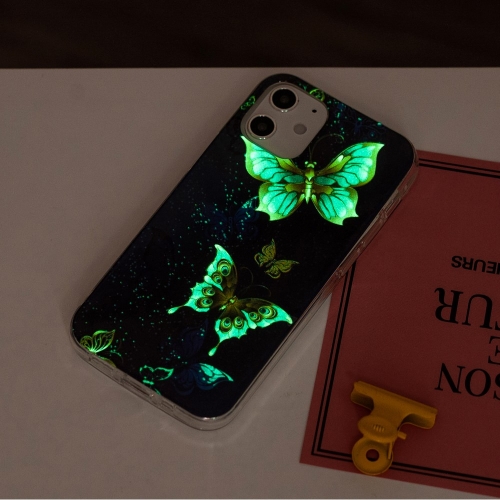 Силиконов калъф IPhone 12 / 12 Pro, светеща пеперуда