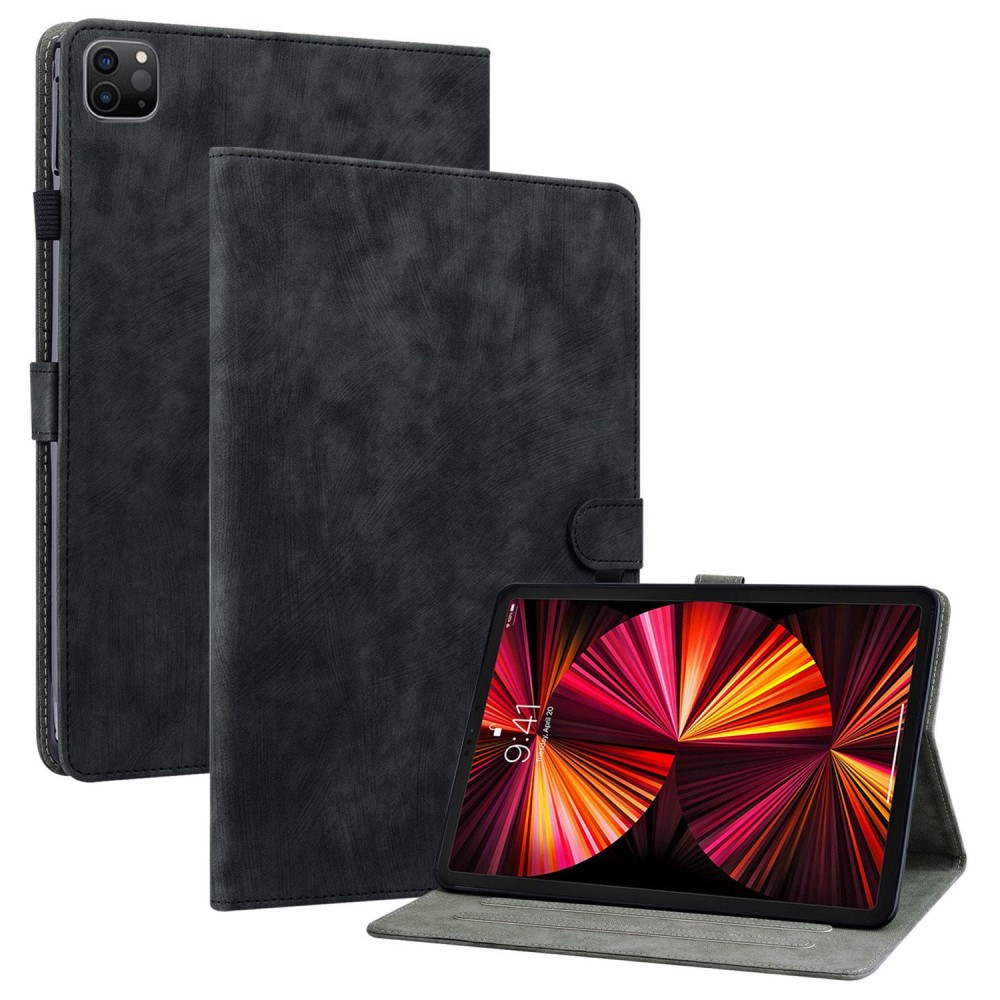 Калъф Тефтер Leather Anti-Drop за iPad Pro 12.9 (2020) / (2021) / (2022), черен