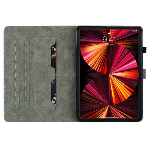 Калъф Тефтер Leather Anti-Drop за iPad Pro 12.9 (2020) / (2021) / (2022), черен