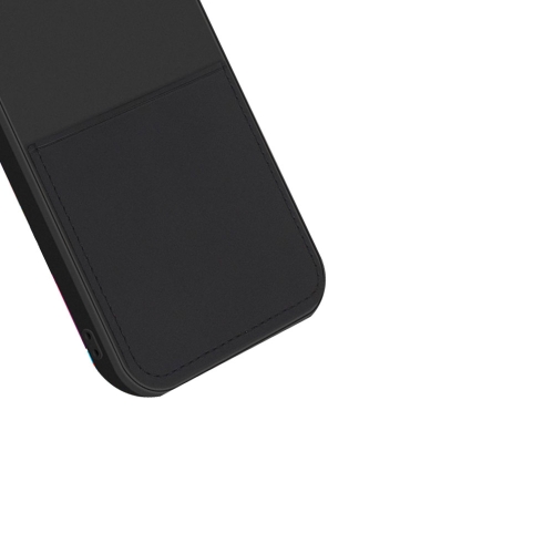 Силиконов калъф Card Slot за IPhone 12 Pro, черен