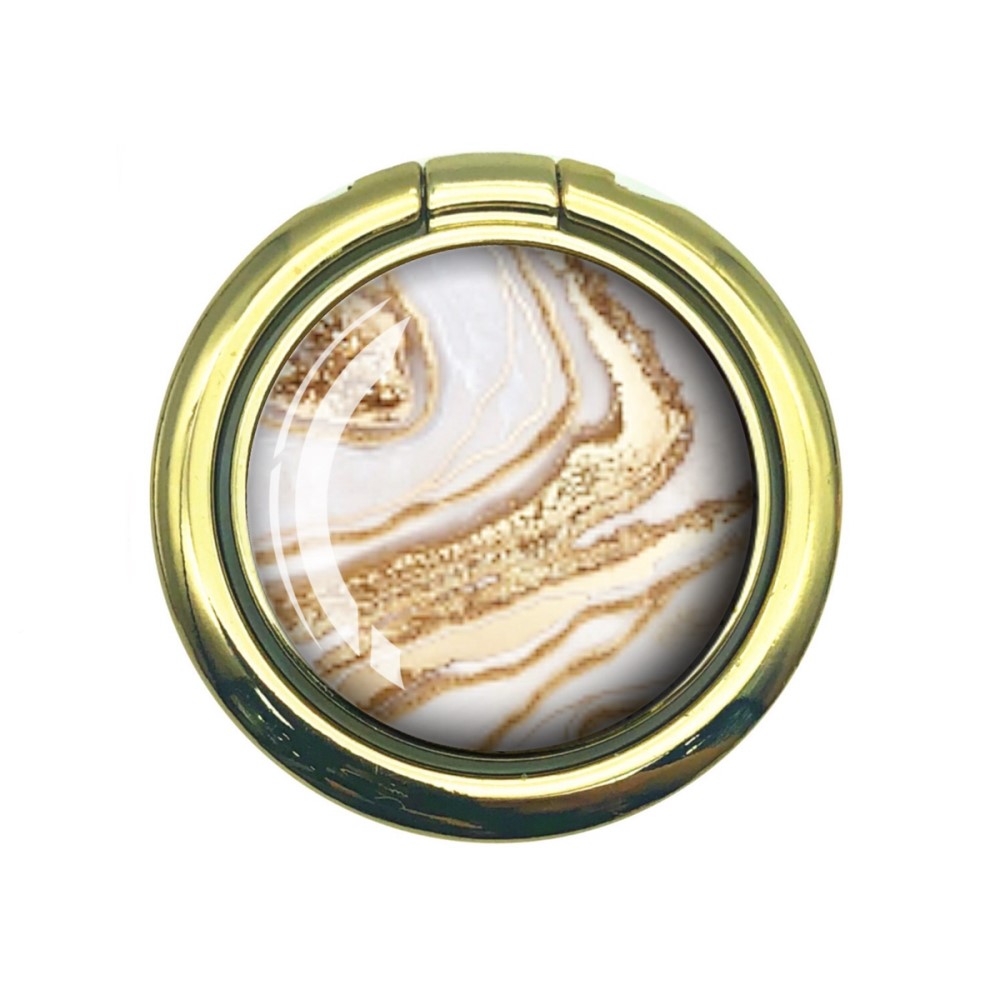 Пръстен-стойка Ring Marble, златист