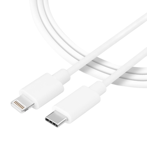 Кабел Tactical Smooth Thread, USB-C към Lightning 1m, бял
