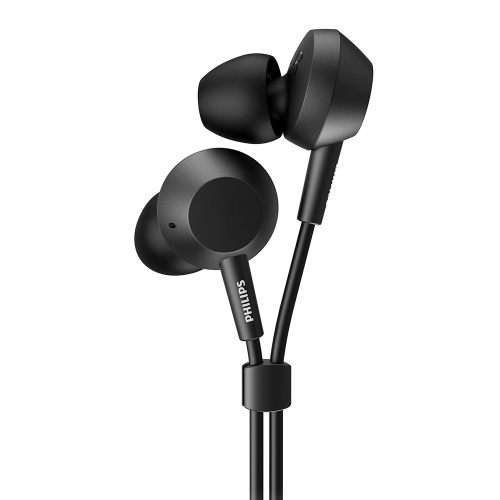 Слушалки с микрофон PHILIPS TAE4105BK, BIG BASS, Черен