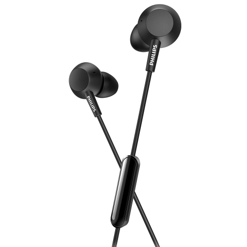 Слушалки с микрофон PHILIPS TAE4105BK, BIG BASS, Черен