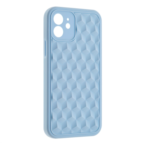 Силиконов калъф 3D Cube за iPhone 12, Светло син