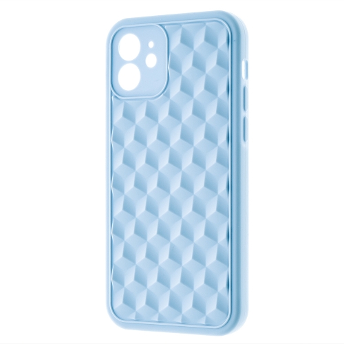 Силиконов калъф 3D Cube за iPhone 12, Светло син