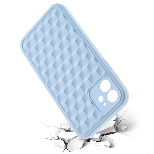 Силиконов калъф 3D Cube за iPhone 12, Светло син