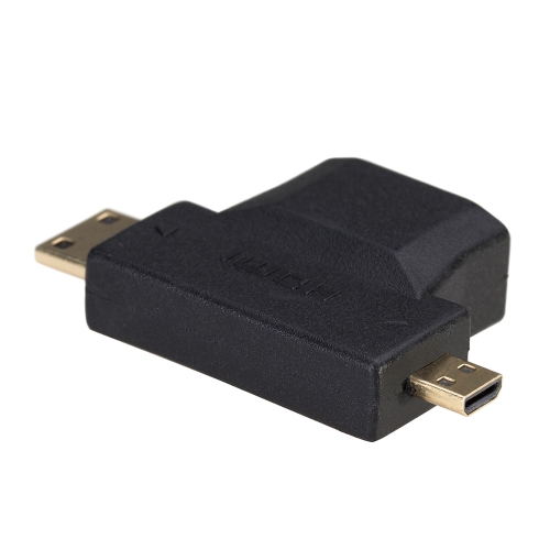 Адаптор Akyga AK-AD-23 HDMI/ mini HDMI/micro HDMI, черен