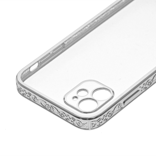 Силиконов калъф Blink 2&1 за IPhone 12, Сребрист