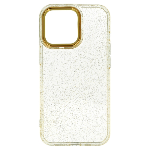 Силиконов калъф Gold Glitter за iPhone 13 Pro Max, Златист
