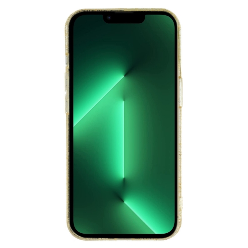 Силиконов калъф Gold Glitter за iPhone 13 Pro Max, Златист
