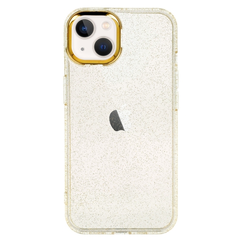 Силиконов Гръб Gold Glitter за iPhone 14 Plus, Златист