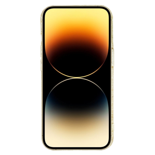 Силиконов калъф Gold Glitter за iPhone 14, Златист