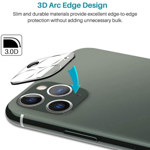 Стъклен Протектор за камерата на iPhone 11 pro Max, 3D