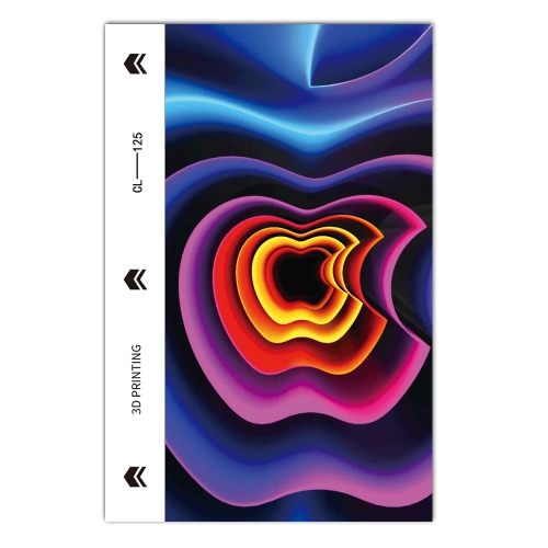 Изрязване на Фолио Протектор за телефон (Гръб), Абстрактна ябълка 3D