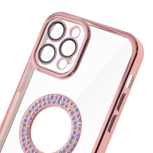 Силиконов калъф DM1 за iPhone 12 Pro, с протекция на камерата, Розов