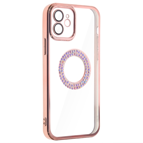 Силиконов калъф DM1 за iPhone 12, с протекция на камерата, Розов