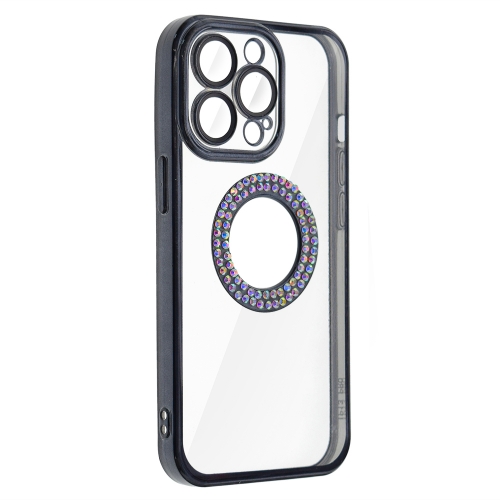 Силиконов калъф DM1 за iPhone 13 Pro, с протекция на камерата, Черен