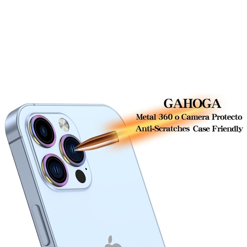 3D Стъклен Протектор за камерата на iPhone 13 Pro/13 Pro Max, Дъга