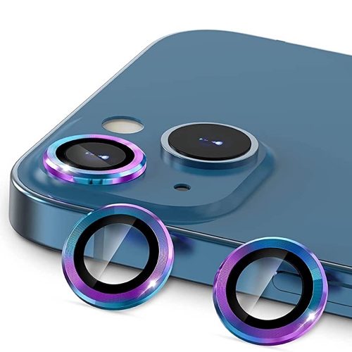 3D Стъклен Протектор за камерата на iPhone 13 / 13 mini, Дъга