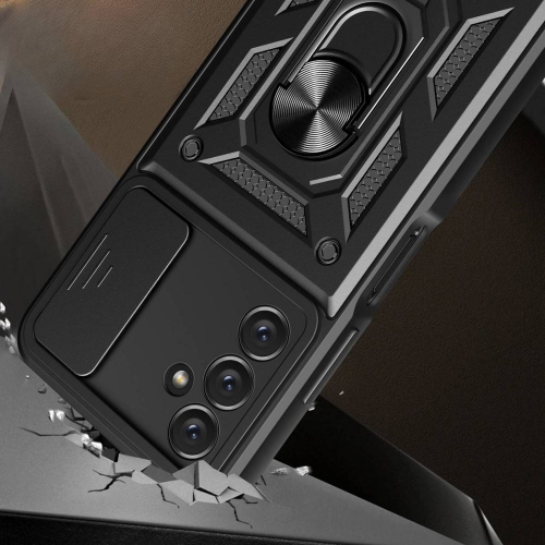 Удароустойчив калъф Slide Camera за Samsung Galaxy A34 5G, Черен