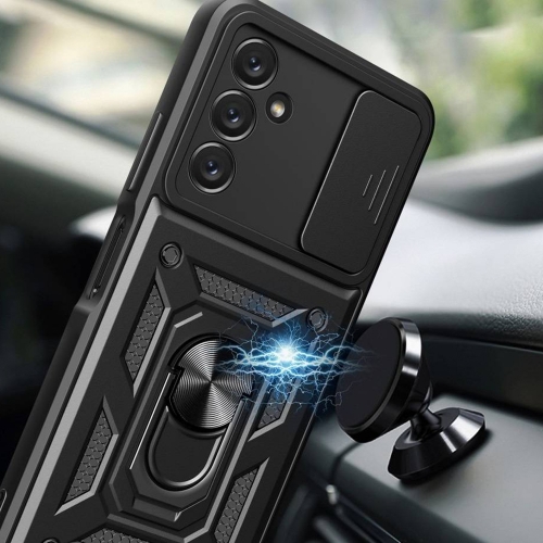 Удароустойчив калъф Slide Camera за Samsung Galaxy A34 5G, Черен