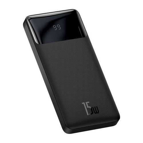Универсална Външна Батерия Baseus Bipow, Digital Display, 10000mAh, 15W, Черен