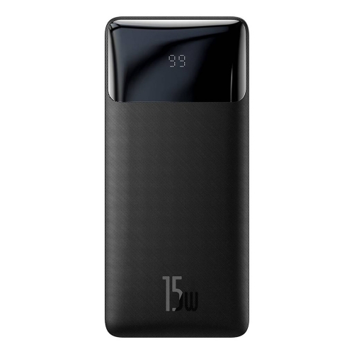 Универсална Външна Батерия Baseus Bipow, Digital Display, 10000mAh, 15W, Черен