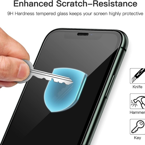 Стъклен протектор 5D Full Glue за iPhone X/XS, Черен