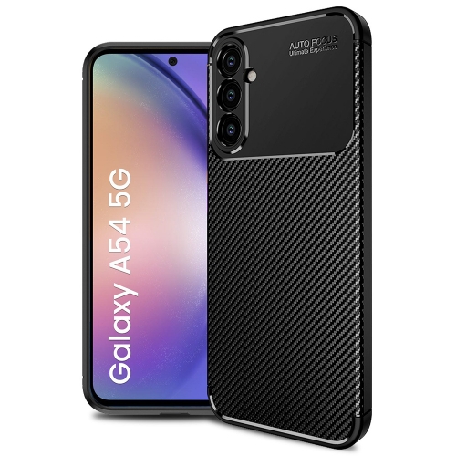 Силиконов Калъф Carbon за Samsung Galaxy A54 5G, Черен