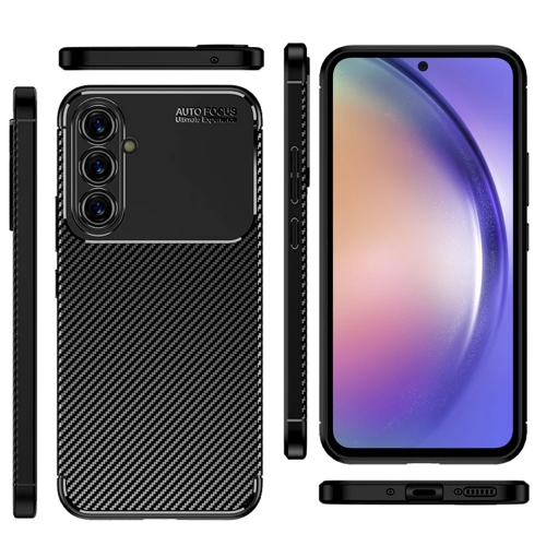 Силиконов Калъф Carbon за Samsung Galaxy A54 5G, Черен