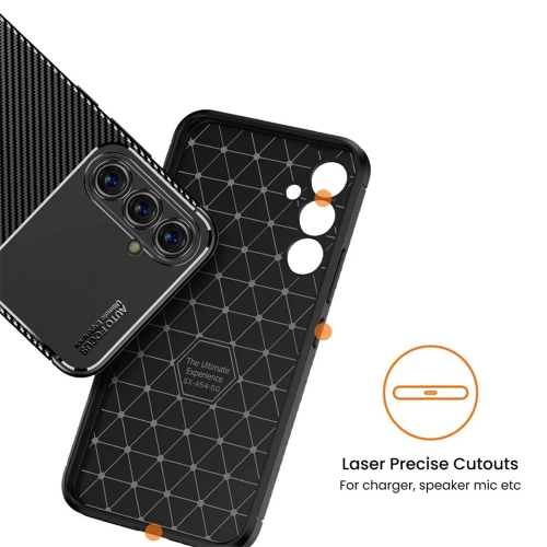 Силиконов Калъф Carbon за Samsung Galaxy A54 5G, Черен