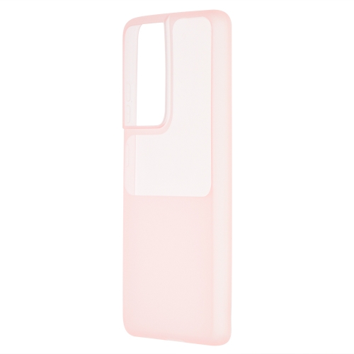 Силиконов калъф Tel Protect Window за Samsung Galaxy S21 Ultra, Розов